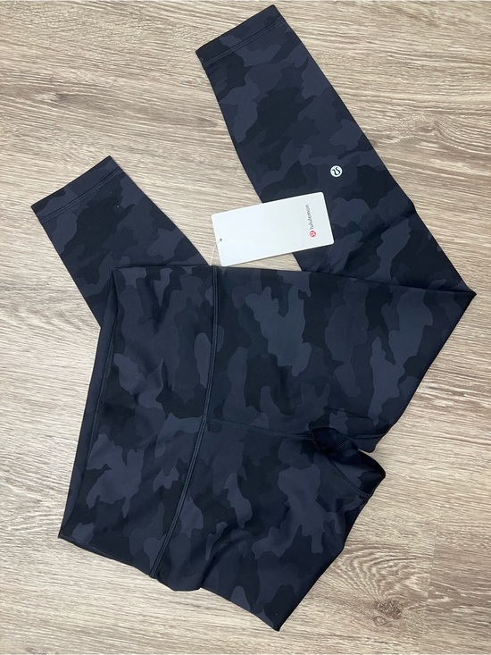 Pants - Lululemon Wunder Train High-Rise Tights NWT Camo Black Grey Size 8 25”